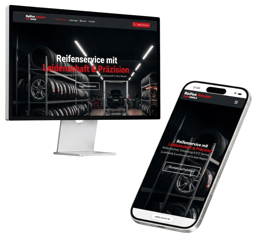 Projektvisualisierung reifen-amann.de